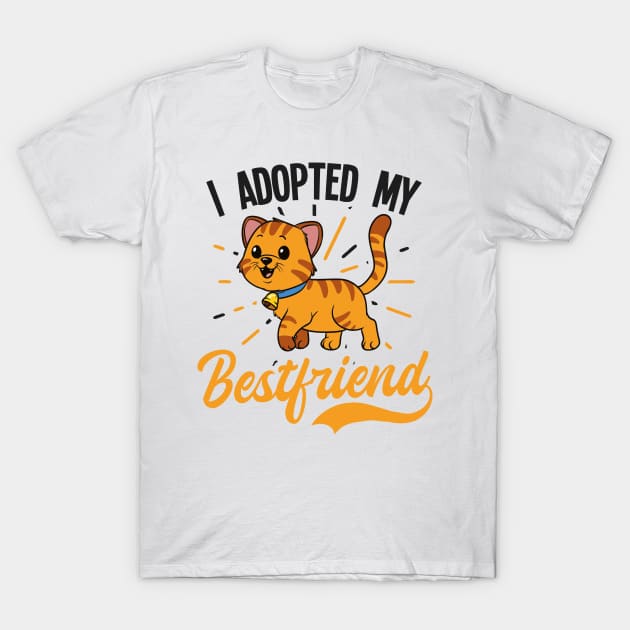 Cat Adoption Shirt | Adopted My Bestfriend T-Shirt by Gawkclothing
